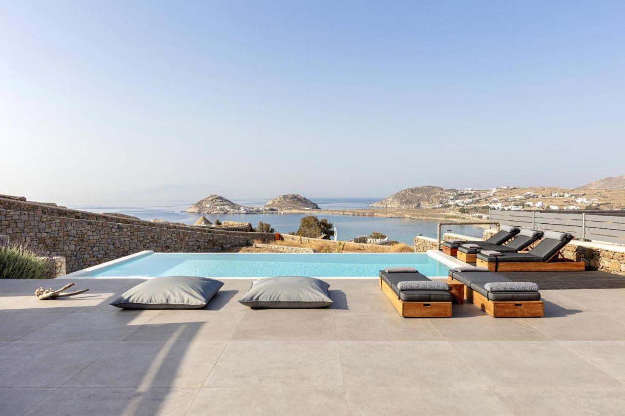 Villa Agapi, 2 Min Walk To The Beach & Heated Pool, By Red Windmill Villas Калафатис Экстерьер фото
